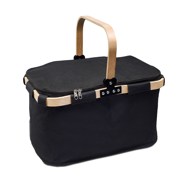 R08151.02 - Kosz termiczny na zakupy Woody, czarny 