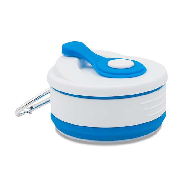 R08258.04 - Kubek silikonowy Flexi 350 ml, niebieski 