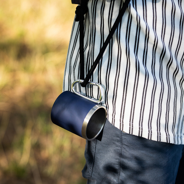 R08463.42 - Kubek stalowy Magaro 300 ml, granatowy 