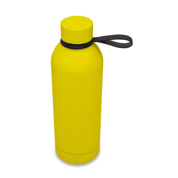 R08993.03 - Butelka termiczna z uchwytem Mendoza Duo 500 ml, żółty 