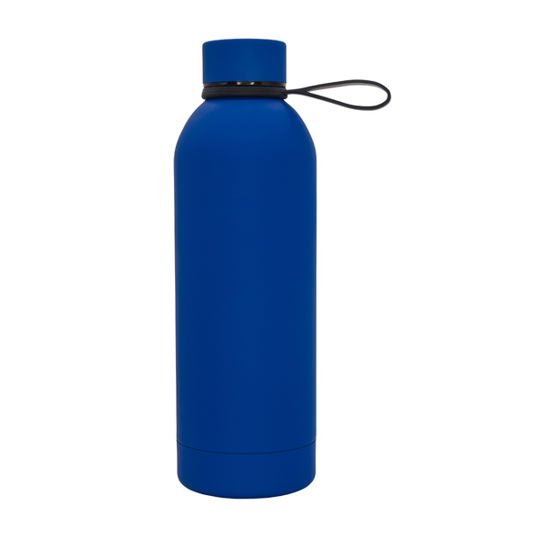 R08993.44 - Butelka termiczna z uchwytem Mendoza Duo 500 ml, ciemny niebieski 
