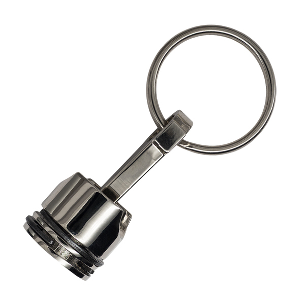 R73225 - Brelok metalowy Piston, srebrny 