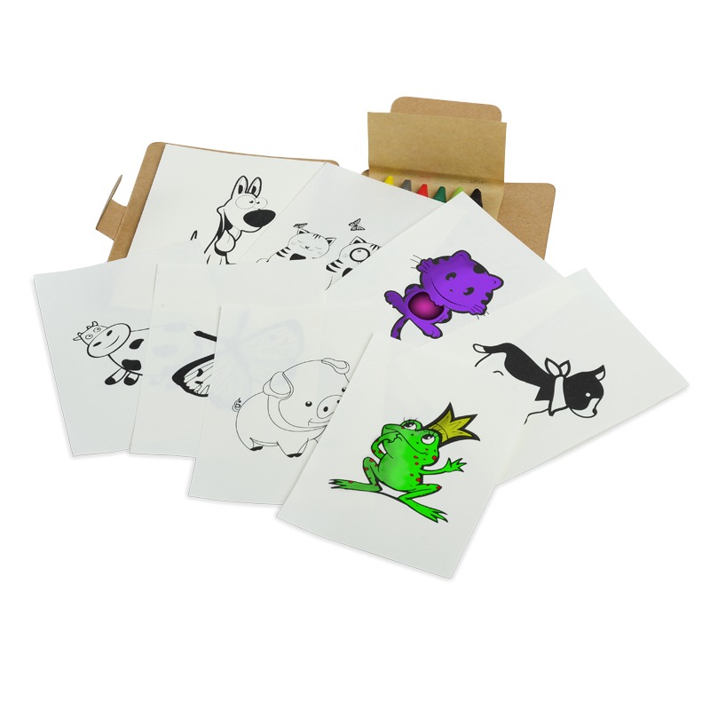 R73824 - Zestaw do kolorowania Happy, brązowy/biały 